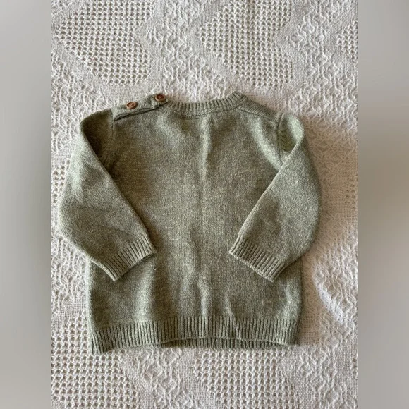 Zara I’m The Sweetest Apple Knit Sweater 6/9 mths - Picture 3 of 5
